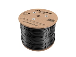 LAN-KABEL CAT.6 FTP 305M SOLID UTOMHUS GEL-FYLLD CU SVART FLUKE PASSERADE LANBERG