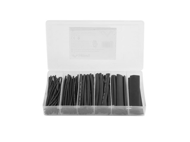 VÄRMEKRYMPBAR SLANG KIT 100ST SVART LÅDA LANBERG