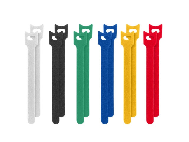KARDBORREBAND 12MMX15CM 12STYCKEN VIT, SVART, GRÖN, BLÅ, GUL, RÖD LANBERG