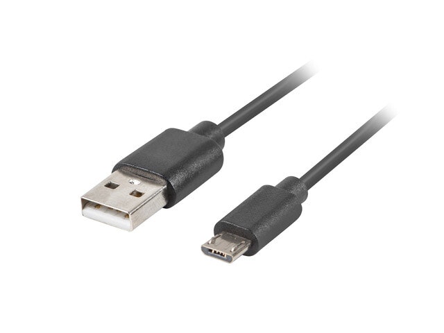 USB MICRO(M)->USB-A(M) 2.0 KABEL 1.8M SVART QC 3.0 LANBERG