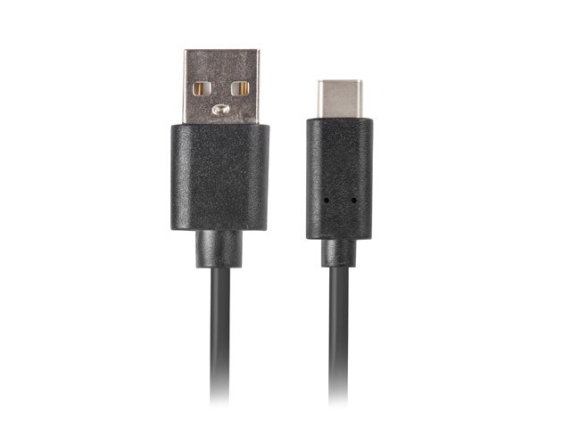 USB-C(M)->USB-A(M) 2.0 KABEL 0.5M SVART LANBERG