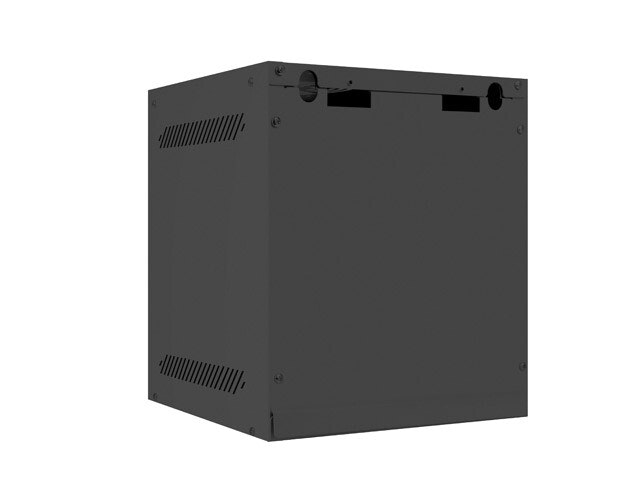 RACKSKÅP 10" VÄGGMONTERAT 6U/280X310 (FLAT PACK) MED GLASDÖRR SVART LANBERG