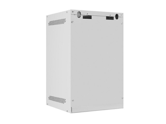 RACKSKÅP 10" VÄGGMONTERAT 9U/280X310 (FLAT PACK) MED GLASDÖRR GRÅ LANBERG