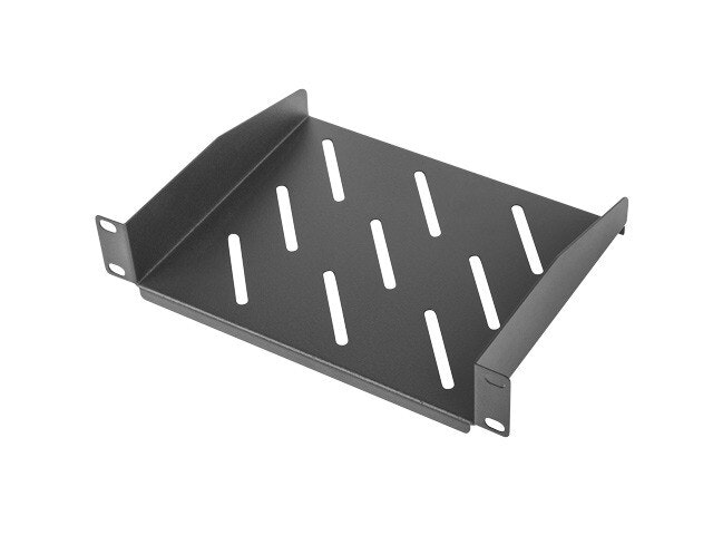 10" FAST HYLLPLAN 1U/254X180MM MAX LASTKAPACITET UPP TILL 20KG SVART LANBERG