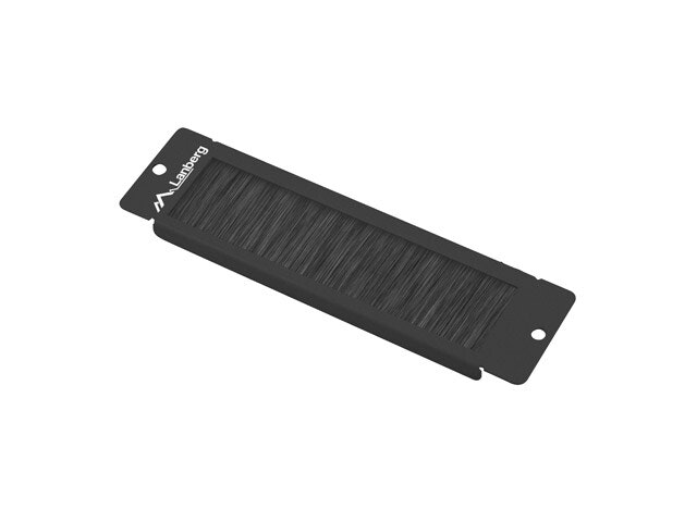 10" KABELGENOMFÖRING BORSTPANEL SVART LANBERG AK-1104-B