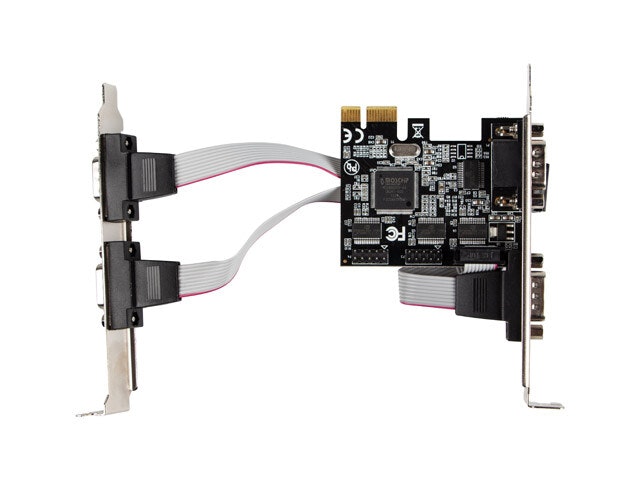 PCI EXPRESS X1-KORT->4X DB-9(COM) LÅGPROFIL LANBERG
