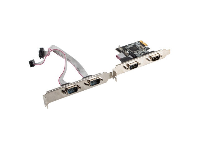 PCI EXPRESS X1-KORT->4X DB-9(COM) LÅGPROFIL LANBERG
