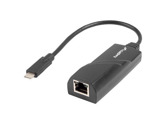 USB->RJ45 ETHERNET ADAPTER NÄTVERKSKORT LANBERG USB-C 3.1 1X RJ45 1GB KABEL