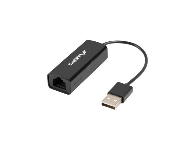 USB->RJ45 ETHERNET ADAPTER NÄTVERKSKORT LANBERG USB 2.0 1X RJ45 100MB KABEL