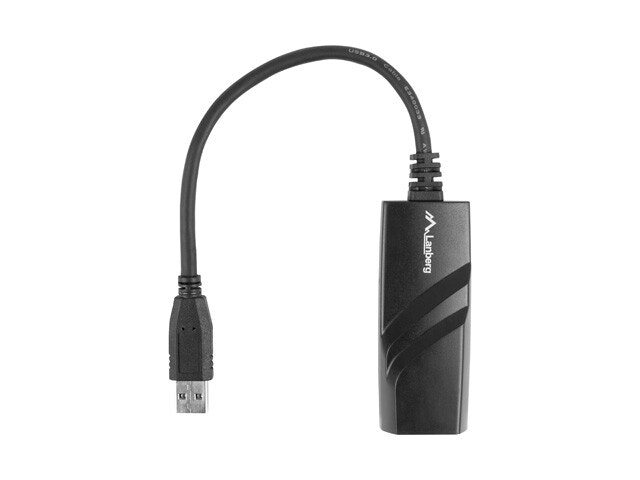 USB->RJ45 ETHERNET ADAPTER NÄTVERKSKORT LANBERG USB 3.0 1X RJ45 1GB KABEL