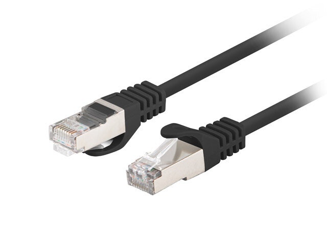 PATCHKABEL CAT.6 FTP 0,25M SVART FLUKE PASSERADE LANBERG
