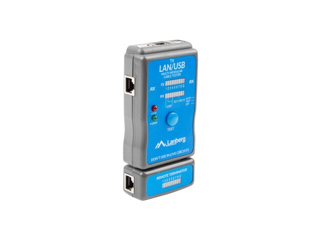 NÄTVERK LAN TESTARE RJ45, RJ11, USB KABEL LANBERG