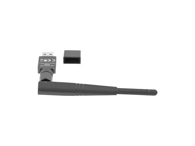 USB-ADAPTER TRÅDLÖST NÄTVERKSKORT LANBERG NC-0150-WE N150 1X EXTERN ANTENN