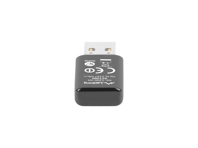 USB-ADAPTER TRÅDLÖST NÄTVERKSKORT LANBERG NC-1200-WI AC1200 DUAL BAND