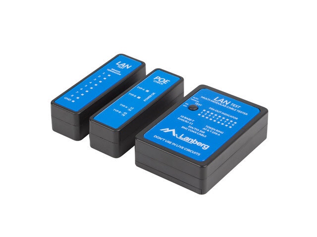 NÄTVERK LAN TESTARE POE, RJ45, RJ11, KOAXIALKABEL LANBERG