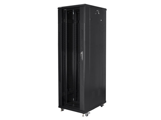 RACKSKÅP 19" FRISTÅENDE 42U/600X1000 (FLAT PACK) SVART LANBERG