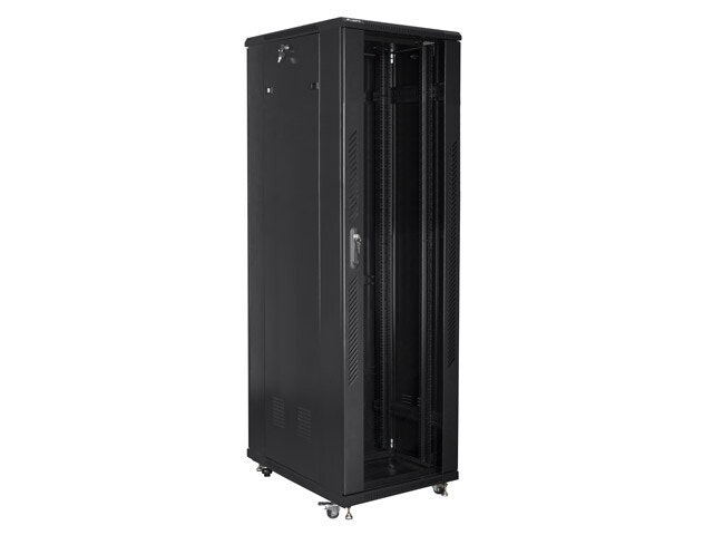 RACKSKÅP 19" FRISTÅENDE 42U/600X1000 (FLAT PACK) SVART LANBERG
