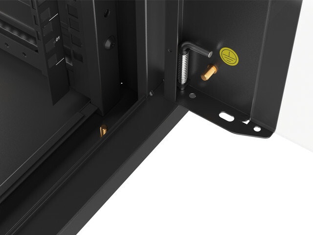 RACKSKÅP 19" VÄGGMONTERAT 4U 450 SNABBMONTERING (FLAT PACK) SVART LANBERG