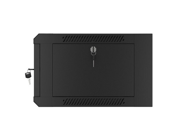 RACKSKÅP 19" VÄGGMONTERAT 4U 450 SNABBMONTERING (FLAT PACK) SVART LANBERG