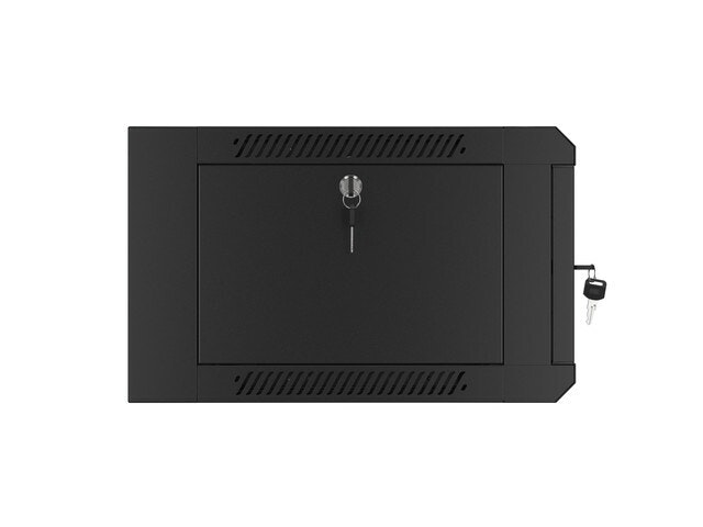 RACKSKÅP 19" VÄGGMONTERAT 4U 450 SNABBMONTERING (FLAT PACK) SVART LANBERG
