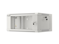 RACKSKÅP 19" VÄGGMONTERAT 4U 450 SNABBMONTERING (FLAT PACK) GRÅ LANBERG