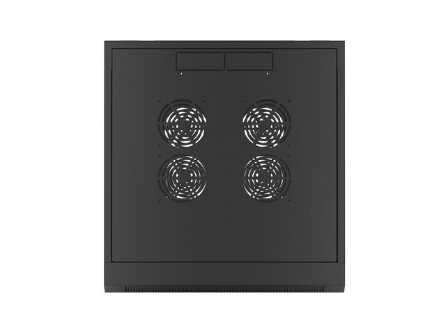 RACKSKÅP 19" VÄGGMONTERAT 4U 600 SNABBMONTERING (FLAT PACK) SVART LANBERG