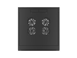 RACKSKÅP 19" VÄGGMONTERAT 4U 600 SNABBMONTERING (FLAT PACK) SVART LANBERG