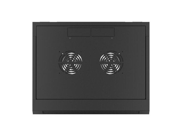 RACKSKÅP 19" VÄGGMONTERAT 4U 450 SNABBMONTERING (FLAT PACK) SVART LANBERG