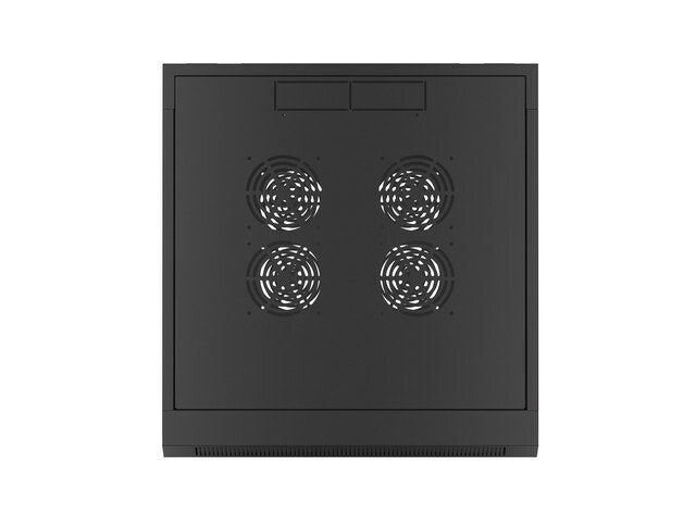 RACKSKÅP 19" VÄGGMONTERAT 6U 600 SNABBMONTERING (FLAT PACK) SVART LANBERG