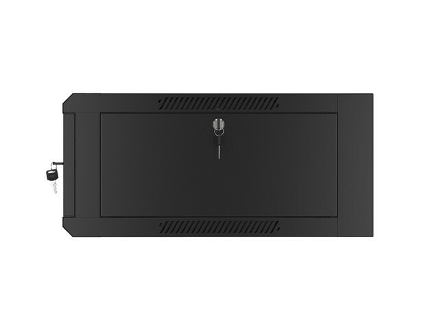 RACKSKÅP 19" VÄGGMONTERAT 4U 600 SNABBMONTERING (FLAT PACK) SVART LANBERG