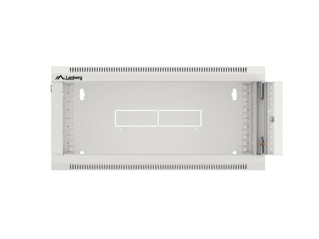 RACKSKÅP 19" VÄGGMONTERAT 4U 600 SNABBMONTERING (FLAT PACK) GRÅ LANBERG
