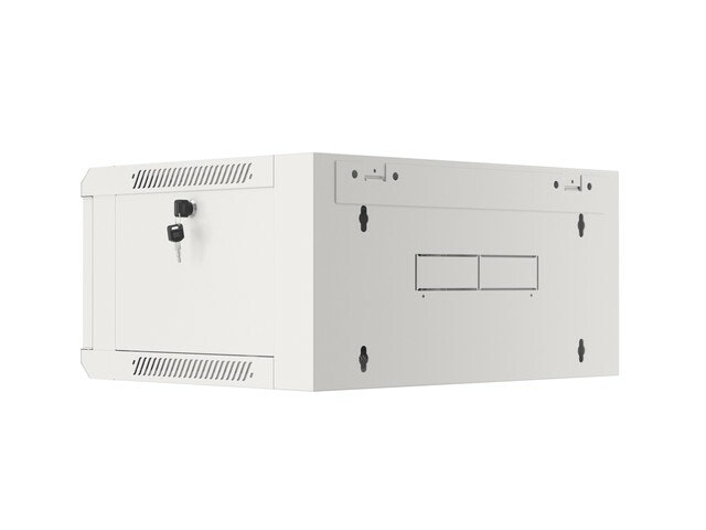 RACKSKÅP 19" VÄGGMONTERAT 4U 450 SNABBMONTERING (FLAT PACK) GRÅ LANBERG