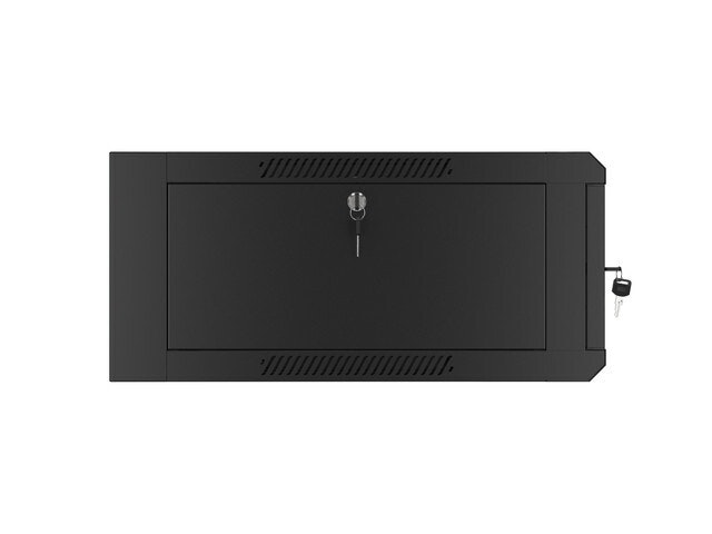 RACKSKÅP 19" VÄGGMONTERAT 4U 600 SNABBMONTERING (FLAT PACK) SVART LANBERG
