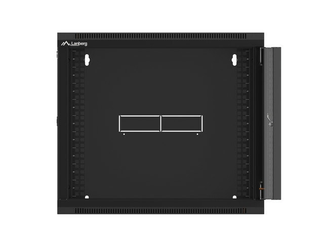 RACKSKÅP 19" VÄGGMONTERAT 9U 450 SNABBMONTERING (FLAT PACK) SVART LANBERG