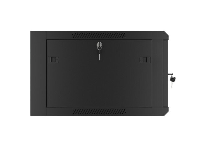 RACKSKÅP 19" VÄGGMONTERAT 6U 600 SNABBMONTERING (FLAT PACK) SVART LANBERG
