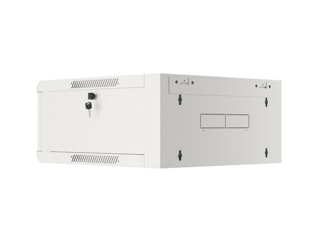 RACKSKÅP 19" VÄGGMONTERAT 4U 600 SNABBMONTERING (FLAT PACK) GRÅ LANBERG