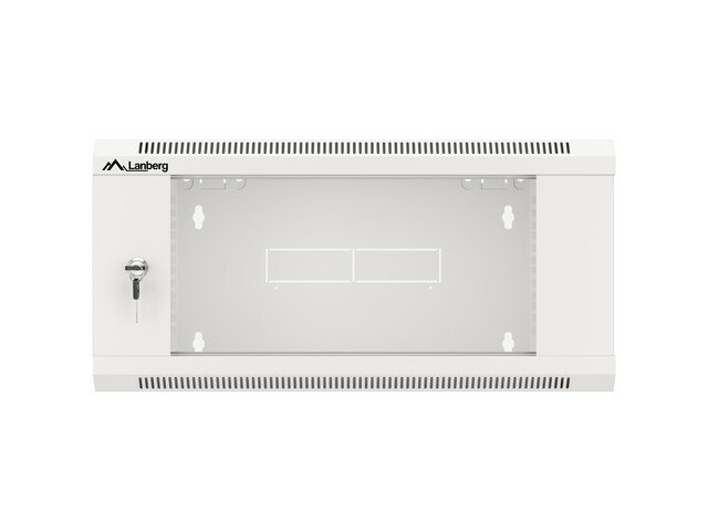 RACKSKÅP 19" VÄGGMONTERAT 4U 450 SNABBMONTERING (FLAT PACK) GRÅ LANBERG
