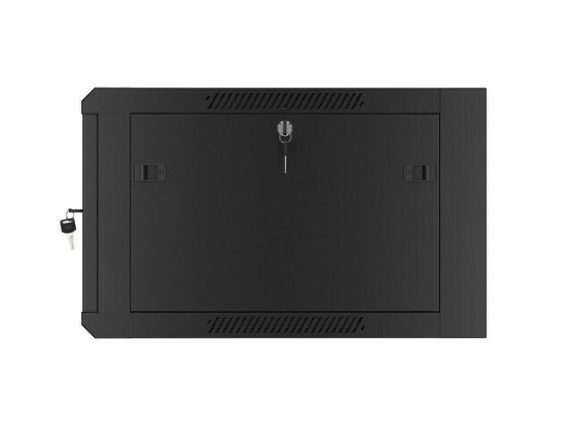 RACKSKÅP 19" VÄGGMONTERAT 6U 600 SNABBMONTERING (FLAT PACK) SVART LANBERG
