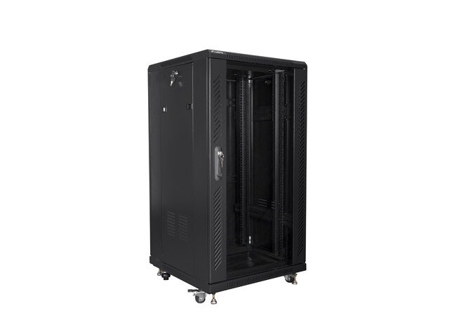 RACKSKÅP 19" FRISTÅENDE 22U/600X600 (FLAT PACK) SVART LANBERG (FLAT PACK)