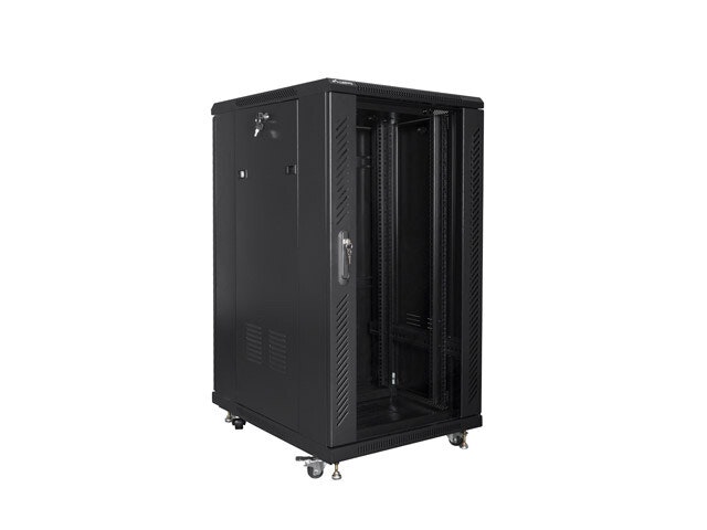 RACKSKÅP 19" FRISTÅENDE 22U/600X800 (FLAT PACK) SVART LANBERG (FLAT PACK)