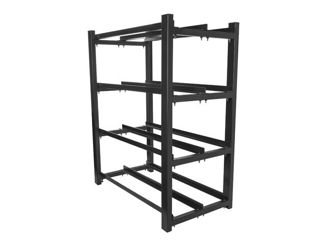 BATTERIRAM FÖR UPS 830X454 2 RADER 4 NIVÅER (8 HYLLPLAN) (FLAT PACK) SVART LANBERG