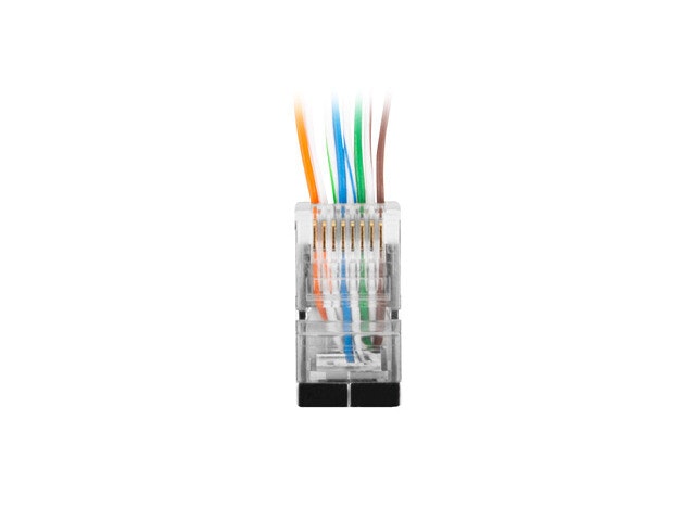 RJ45 CAT.6 FTP-KONTAKT 8P8C PASS THROUGH TYP (100ST) LANBERG