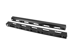 VERTIKAL KABELHANTERINGSPANEL 27U FÖR 19" FRISTÅENDE SKÅP 2ST SVART LANBERG