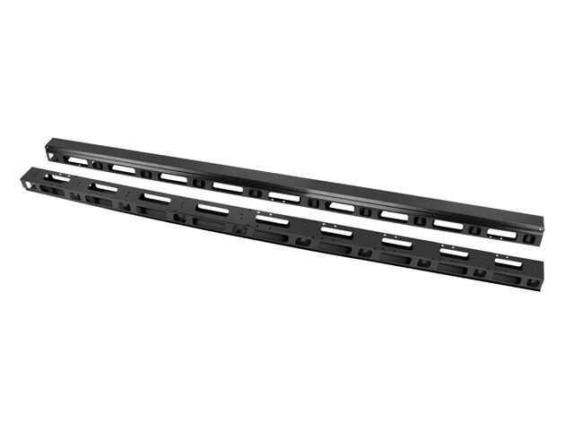 VERTIKAL KABELHANTERINGSPANEL 47U FÖR 19" FRISTÅENDE SKÅP 2ST SVART LANBERG