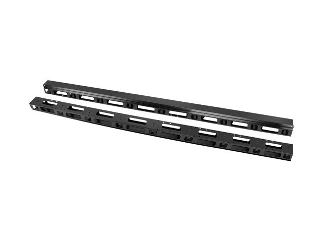 VERTIKAL KABELHANTERINGSPANEL 42U FÖR 19" FRISTÅENDE SKÅP 2ST SVART LANBERG