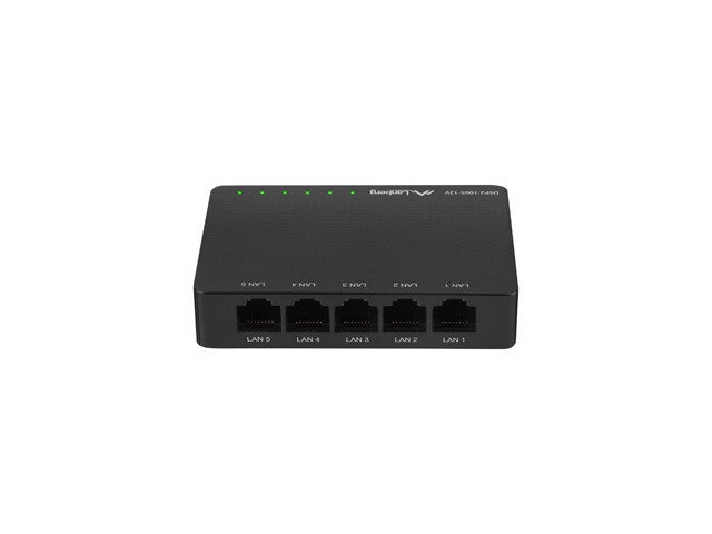 SWITCH LANBERG DSP2-1005-12V 5X 1GB/S UNMANAGED GIGABIT ETHERNET DESKTOP 12V