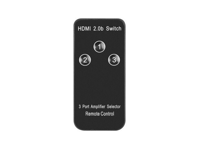 SWITCH VIDEO LANBERG 3X HDMI SVART + MICRO USB PORT + FJÄRRKONTROLL