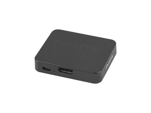 SPLITTER VIDEO LANBERG HDMI->2X HDMI 4K + MICRO USB PORT SVART