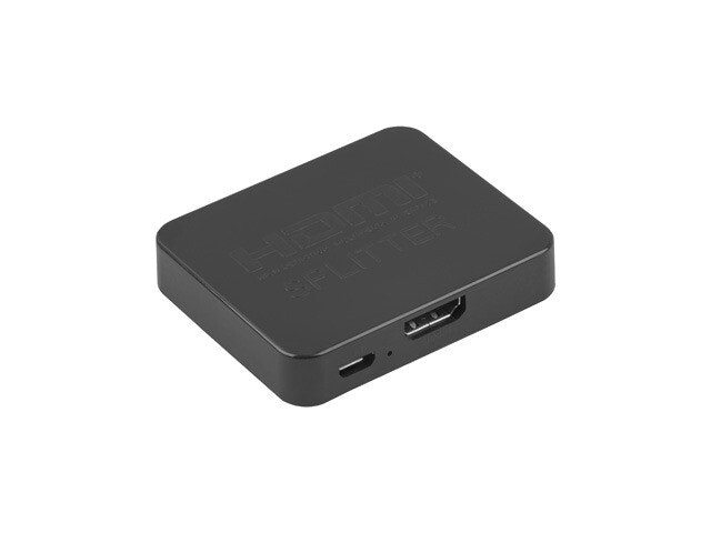 SPLITTER VIDEO LANBERG HDMI->2X HDMI 4K + MICRO USB PORT SVART