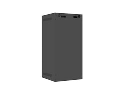 RACKSKÅP 10" VÄGGMONTERAT 12U/280X310 (FLAT PACK) MED GLASDÖRR SVART LANBERG